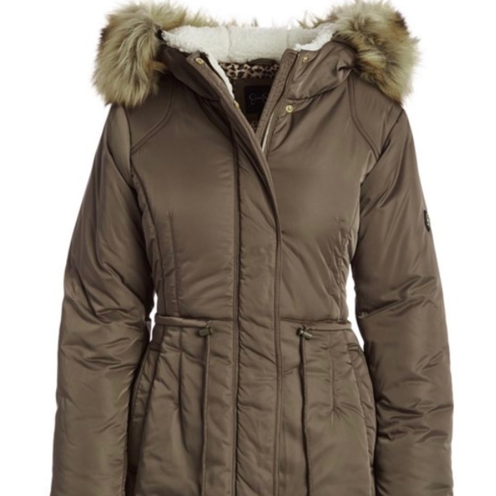 Jessica Simpson Sage Sherpa-Trim Anorak Jacket